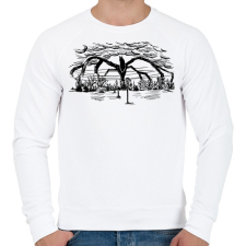PRINTFASHION Stranger Things Shadow Monster - Férfi pulóver - Fehér férfi pulóver, kardigán