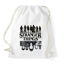 PRINTFASHION Stranger things - Sportzsák, Tornazsák - Fehér tornazsák