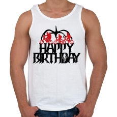 PRINTFASHION Stranger Things szülinap - Férfi atléta - Fehér