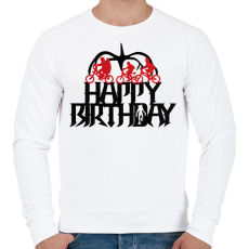 PRINTFASHION Stranger Things szülinap - Férfi pulóver - Fehér