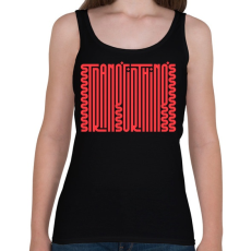 PRINTFASHION Stranger Things Text - Női atléta - Fekete