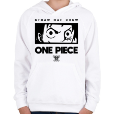 PRINTFASHION Straw hat crew - Gyerek kapucnis pulóver - Fehér