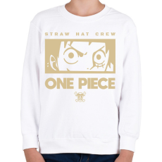 PRINTFASHION Straw hat crew - Gyerek pulóver - Fehér