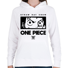 PRINTFASHION Straw hat crew - Női kapucnis pulóver - Fehér női pulóver, kardigán