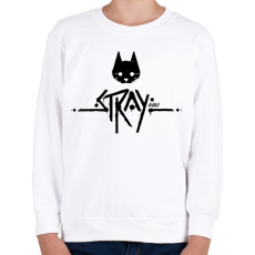 PRINTFASHION Stray black - Gyerek pulóver - Fehér