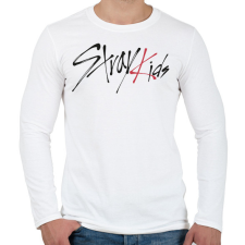 PRINTFASHION Stray Kids - Férfi hosszú ujjú póló - Fehér férfi póló