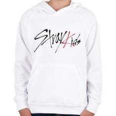 PRINTFASHION Stray Kids - Gyerek kapucnis pulóver - Fehér