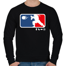 PRINTFASHION Street Fighter League - Férfi pulóver - Fekete