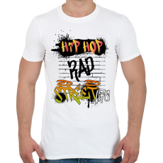 PRINTFASHION Street life - Férfi póló - Fehér