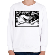 PRINTFASHION Streetwear painting - Gyerek pulóver - Fehér