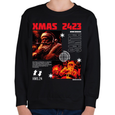PRINTFASHION Streetwear xmas - Gyerek pulóver - Fekete gyerek pulóver, kardigán