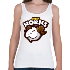 PRINTFASHION Strong Horns - Női atléta - Fehér