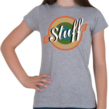 PRINTFASHION Stuff - Női póló - Sport szürke női póló