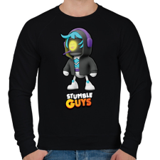 PRINTFASHION Stumble Guys - 1NFLU3NZ0R - Férfi pulóver - Fekete férfi pulóver, kardigán