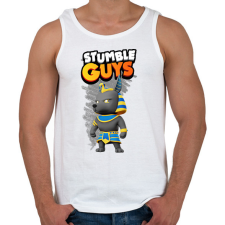PRINTFASHION Stumble guys anubis - Férfi atléta - Fehér atléta, trikó