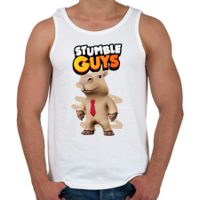 PRINTFASHION Stumble guys capybara - Férfi atléta - Fehér atléta, trikó