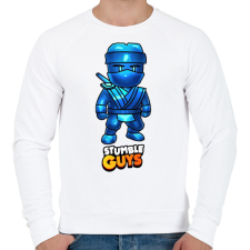 PRINTFASHION Stumble guys - Dynamitron - Férfi pulóver - Fehér férfi pulóver, kardigán