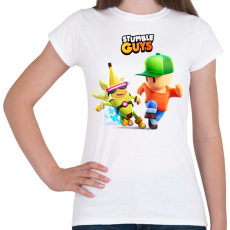 PRINTFASHION Stumble Guys game - Női póló - Fehér