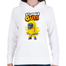 PRINTFASHION Stumble guys Hazmat nbc - Női kapucnis pulóver - Fehér női pulóver, kardigán