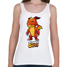 PRINTFASHION Stumble Guys - Inferno Dragon - Női atléta - Fehér