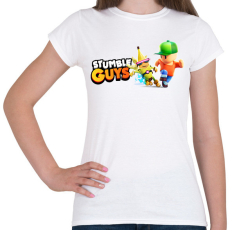 PRINTFASHION Stumble Guys - Női póló - Fehér