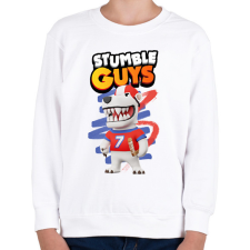 PRINTFASHION Stumble guys polar bear - Gyerek pulóver - Fehér gyerek pulóver, kardigán