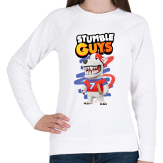PRINTFASHION Stumble guys polar bear - Női pulóver - Fehér