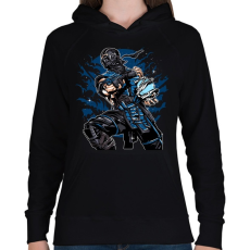 PRINTFASHION Sub Zero - Női kapucnis pulóver - Fekete