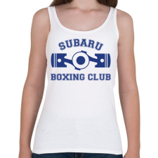 PRINTFASHION Subaru Boxing Club - Női atléta - Fehér női trikó