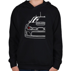 PRINTFASHION Subaru - Gyerek kapucnis pulóver - Fekete