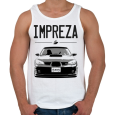 PRINTFASHION Subaru Impreza - Férfi atléta - Fehér
