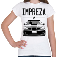 PRINTFASHION Subaru Impreza - Női póló - Fehér
