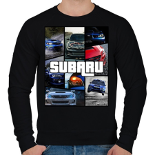 PRINTFASHION Subaru montázs - Férfi pulóver - Fekete női pulóver, kardigán