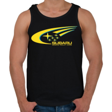 PRINTFASHION SUBARU póló - Férfi atléta - Fekete atléta, trikó