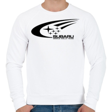PRINTFASHION Subaru Rally Team - Férfi pulóver - Fehér