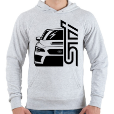 PRINTFASHION Subaru STI - Férfi kapucnis pulóver - Sport szürke