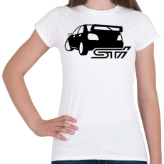 PRINTFASHION Subaru STi - Női póló - Fehér