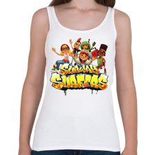 PRINTFASHION Subway surfers - Női atléta - Fehér női trikó