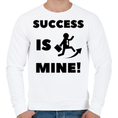 PRINTFASHION Success is mine - Férfi pulóver - Fehér