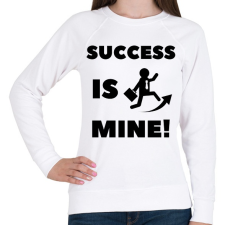PRINTFASHION Success is mine - Női pulóver - Fehér női pulóver, kardigán