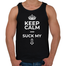 PRINTFASHION SUCK MY DCK - Férfi atléta - Fekete