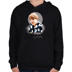 PRINTFASHION suga - Gyerek kapucnis pulóver - Fekete