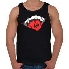 PRINTFASHION SUKUNA MOUTH - Férfi atléta - Fekete