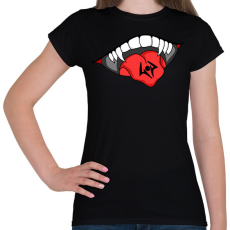 PRINTFASHION SUKUNA MOUTH - Női póló - Fekete