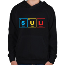 PRINTFASHION Suli - Gyerek kapucnis pulóver - Fekete gyerek pulóver, kardigán
