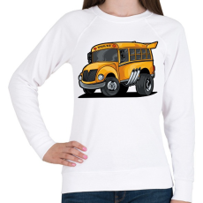 PRINTFASHION Sulibusz - Női pulóver - Fehér