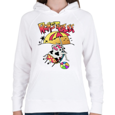 PRINTFASHION Sült húús - Női kapucnis pulóver - Fehér