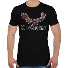 PRINTFASHION Sült szalonna  - Férfi póló - Fekete férfi póló