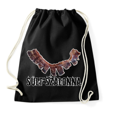 PRINTFASHION Sült szalonna  - Sportzsák, Tornazsák - Fekete tornazsák