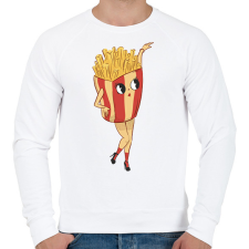PRINTFASHION Sültkrumpli - Férfi pulóver - Fehér férfi pulóver, kardigán
